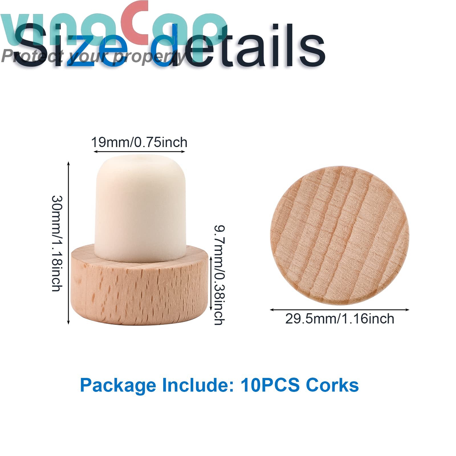 Nắp Nút Bần Gỗ - Ảnh 4