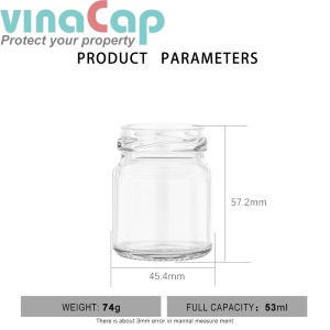 Alternative view of HŨ THỦY TINH 45ML NẮP VẶN THIẾC - Đựng Yến, Mật Ong, Gia Vị