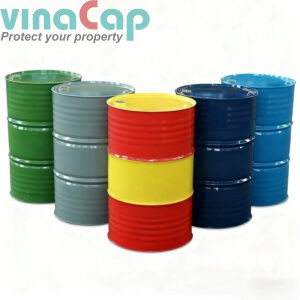 Thùng Phuy Thép 220L Nắp Kín